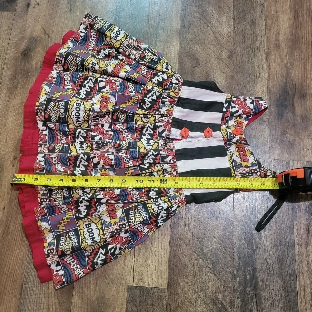 Handmade Jonah and Grace Comic Book Toddler Dress Size 2T